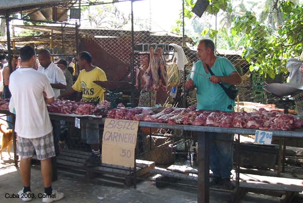 Biefstuk op de markt Camaguey