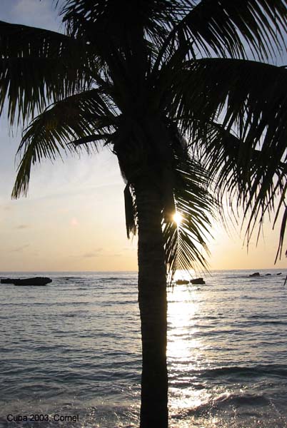 Zonsondergang Playa Ancon